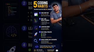 Coding Habits to beat 90% of beginners! Number 2 is a game-changer. #coding #programming #tech #bjp