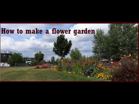 how to make a flower garden - YouTube