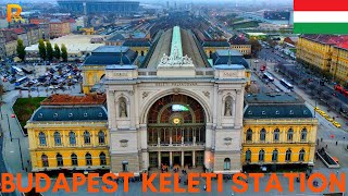 Budapest Keleti Railway station - Hungary - Aerial view - Trainspotting