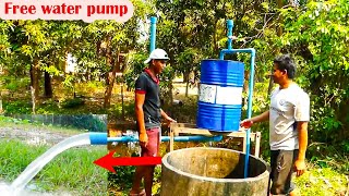 Pressure pump| Free Energy water pump by gasoline drum