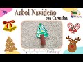 Árbol Navideño con Cartulina | Aula chachi - Manualidades para niños