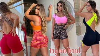 Ramona fitwear moda fitness try on haul 2024 | gym clothes haul | jumpsuit haul | leggings try on