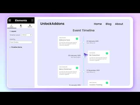 How to Create Event Timeline in Elementor – Unlock Addons