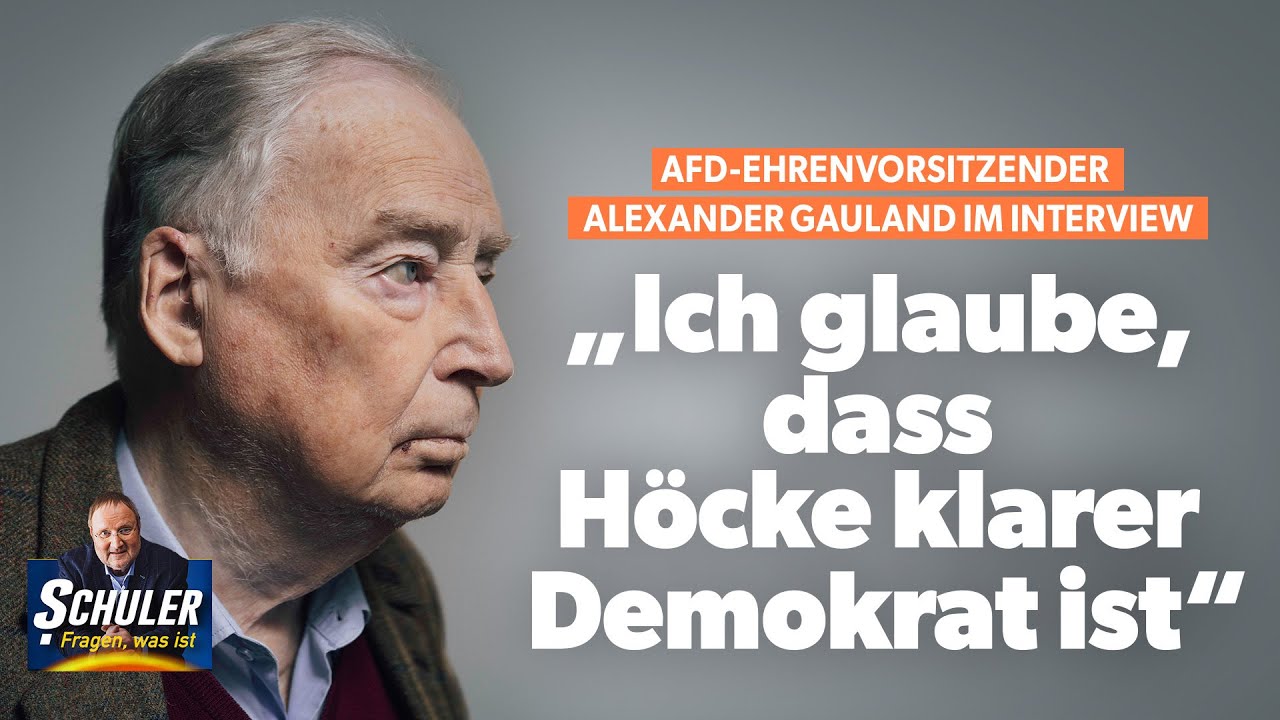AfD-Ehrenvorsitzender Alexander Gauland im Interview: „Ich glaube, dass Höcke klarer Demokrat ist“