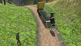 Lái Xe Đầu Kéo Vận Chuyển Động Vật Trên Đường Đồi Núi Hiểm Trở – Trò Chơi Lái Xe Mô Phỏng #3 screenshot 2