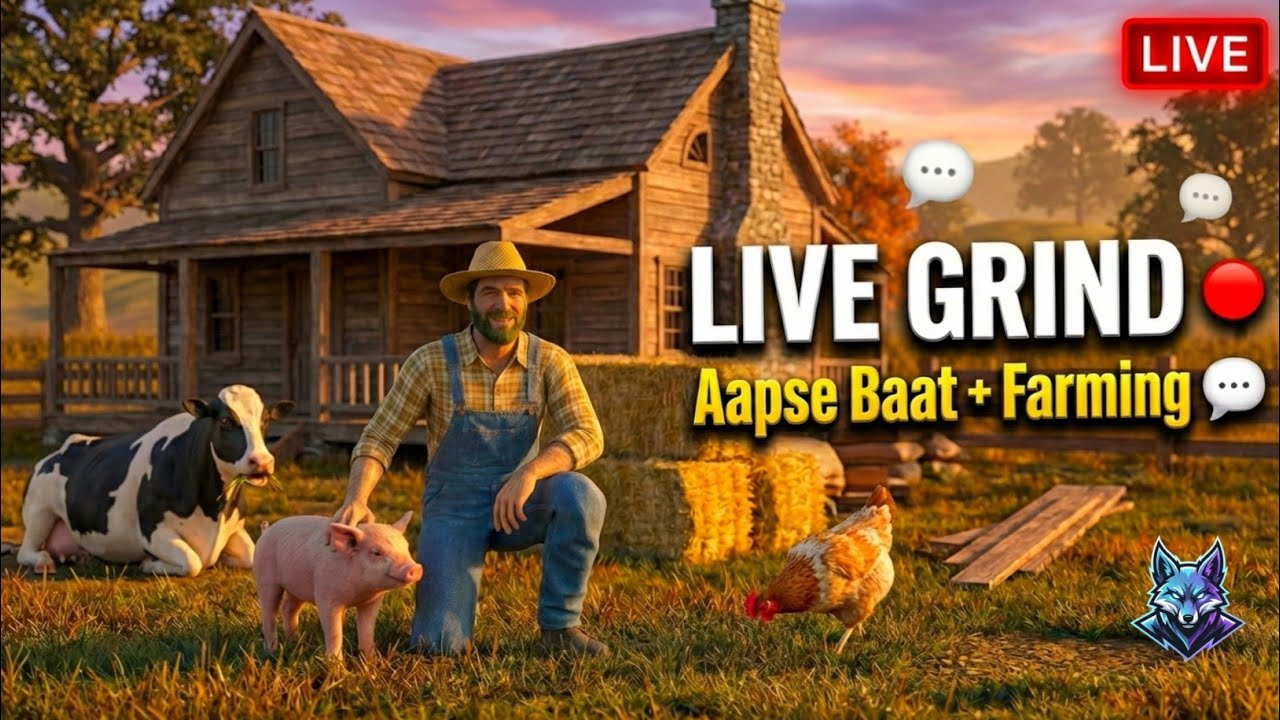 Live Grind Session 🔴, Ranch Ka Lamba Kaam Aur Aapse Baat 💬, Ranch Simulator Wasteland LIVE