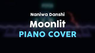 Moonlit - Naniwa Danshi | Piano Cover | Visualizer | Karaoke | MIDI & Sheet Score