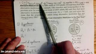 Hypothesis Testing   Two Population Proportions