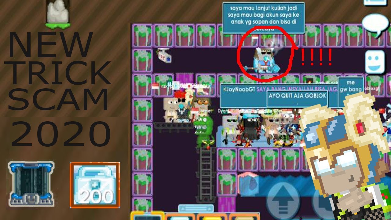 New trick scam 2020 Growtopia || RIP EXPENSIVE ITEM - YouTube