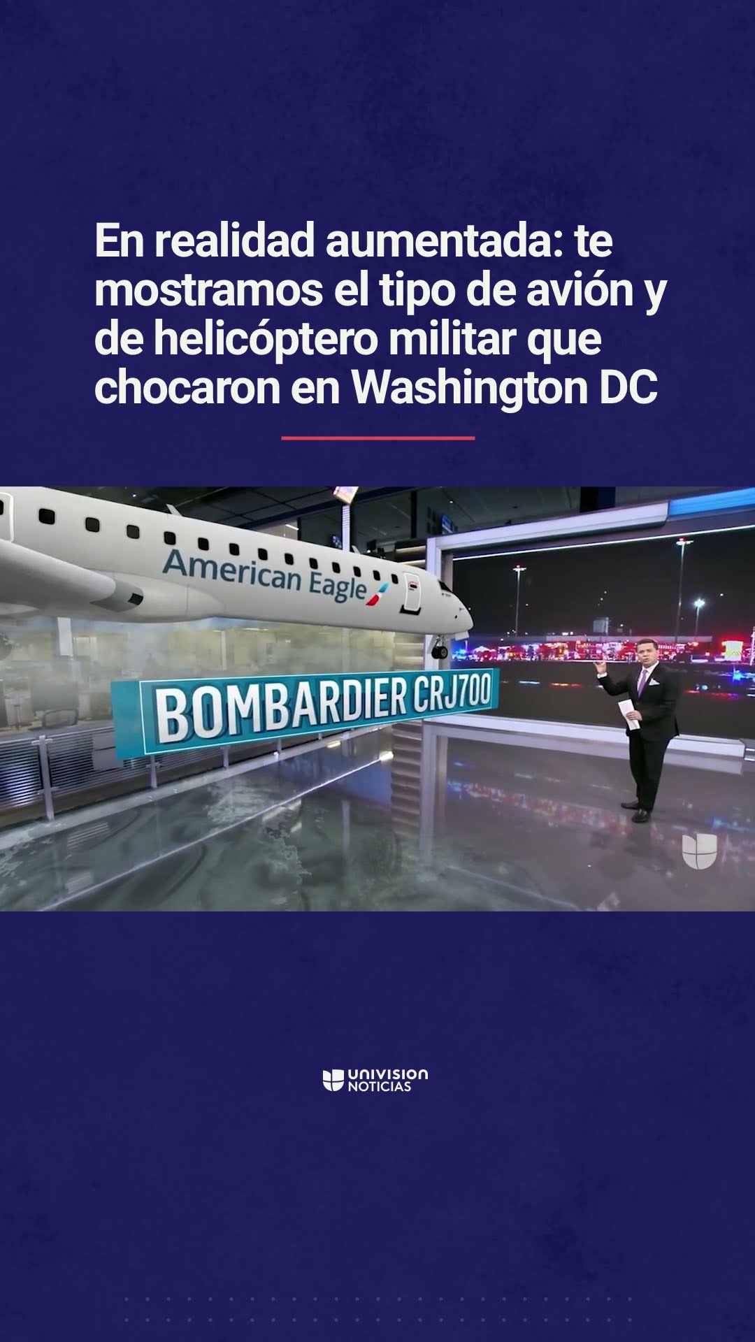 En realidad aumentada: detalles de las aeronaves que chocaron en DC