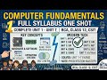 Computer Fundamentals One Shot |Complete Syllabus Unit 1-7 | BCA class 12 #bca #computerfundamental 