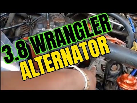 REMOVE and INSTALL Jeep Wrangler  ALTERNATOR 2007 - 2011 [ SUPER EASY  repair! ] - YouTube