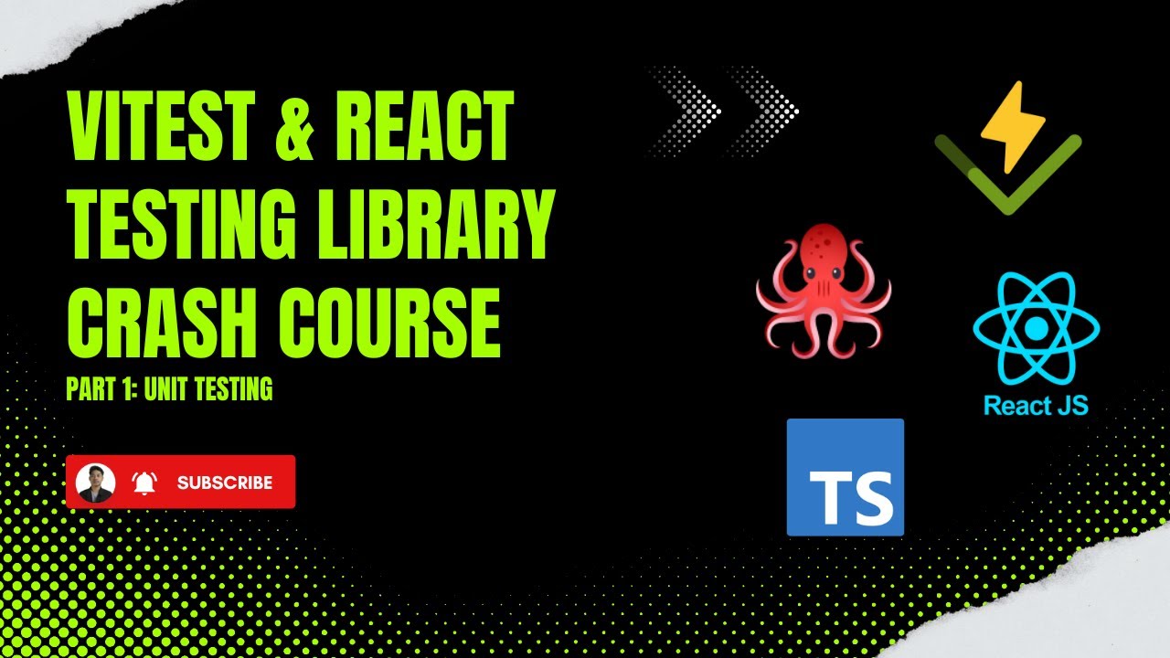 #1 Vitest & React Testing Library - Unit Testing Crash Course - YouTube