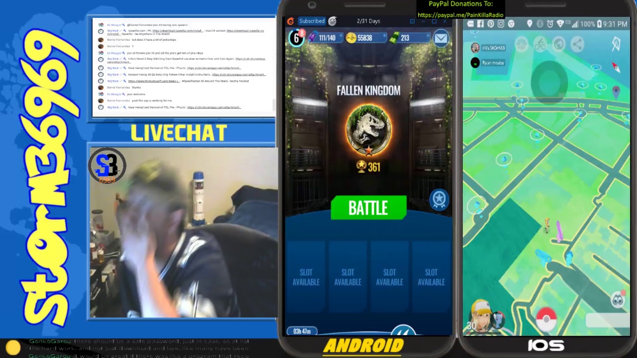 Pokemon GO - By iSpoofer & iTools Dual Screen Madness 4 JWA and Pokemon GO  - 08-01-18 by nVs StOrM3 - 