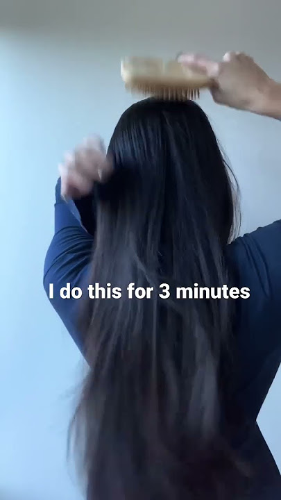 bamboo brush scalp massage for hair growth and scalp health 💆🏻‍♀️