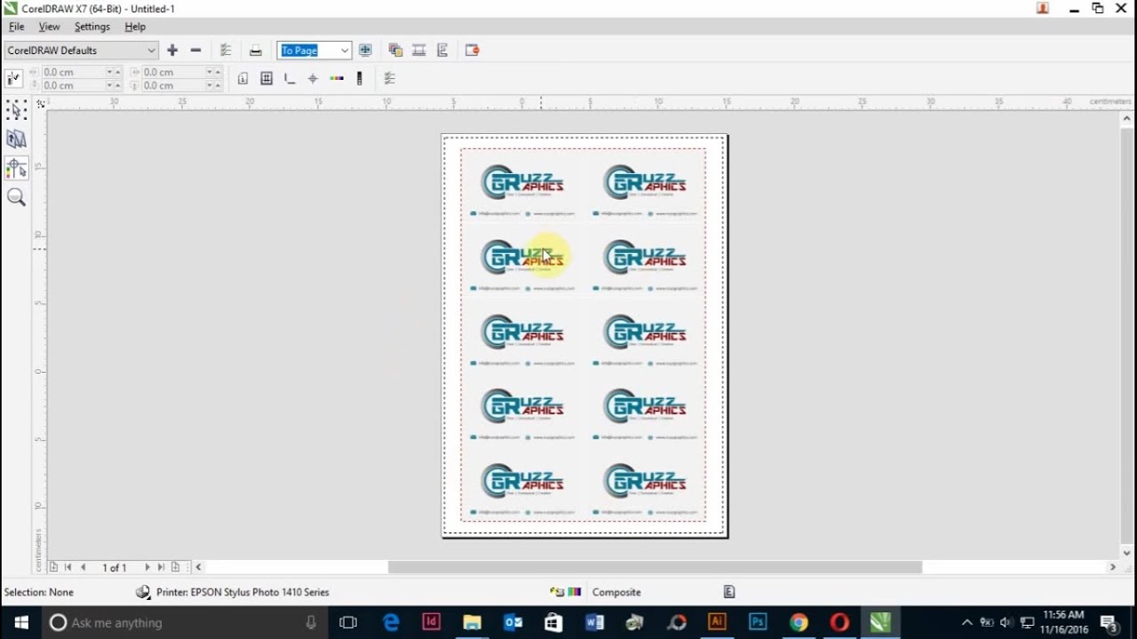 how-to-print-double-sided-business-cards-in-coreldraw-youtube