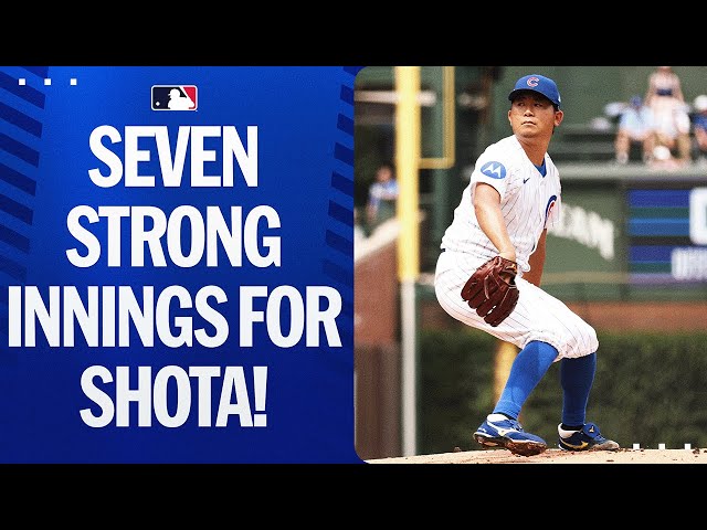 Shota Imanaga tosses 7 STRONG innings at Wrigley! | 今永昇太ハイ