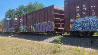 91°F outside with a SD60 duo CN 5408 and CN 5449 lead a A450