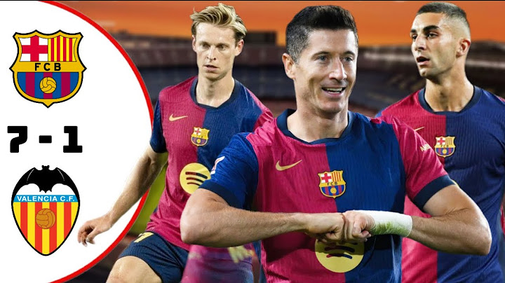 Barcelona vs Valencia 7-1 All goals & highest - 2025