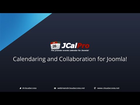 JCalPro Webinar
