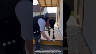 Amazing Decking Installation Technique! Perfect Alignment and Fast Screwing Process