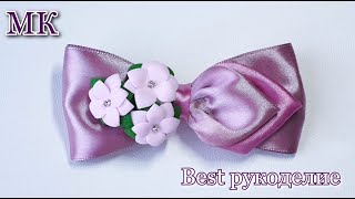 Посмотрите как сделать заколку с цветами из фоамирана. Мастер-класс.