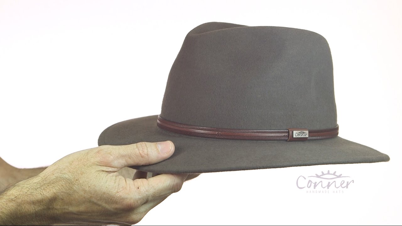 Conner Hats Mens Indy Crushable Wool Hat