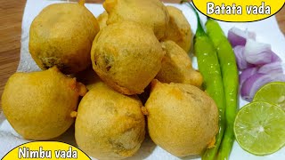 batata vada recipe in gujarati style | aloo vada  |  limbu vada recipe in surat | aloo bonda recipe