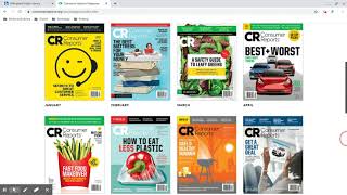 Accessing a Specific Issue of Consumer Reports