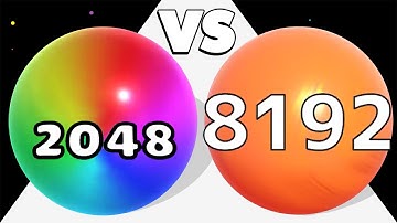 MERGE RUN 2048 /vs BALL MERGE 2048 ∞ ASMR Gameplay Android iOS ✦ Ball Run Merge Master Gameplay