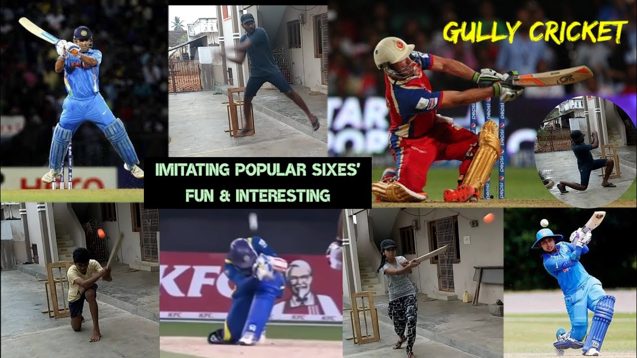 Popular cricket shots imitated by gully cricketers Best sixes ever