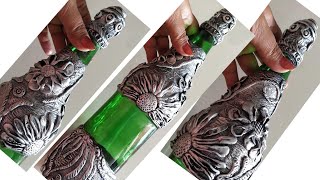 Bottle art | Glass Bottle decoration | wine bottle craft | Glass Bottle craft ideas