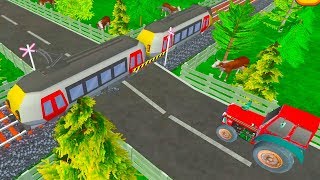 Local Train Game: Railroad Crossing Tractor Traffic Simulator - Android GamePlay screenshot 5