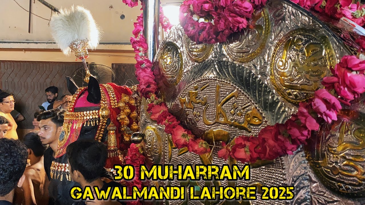 30 Muharram | Zuljanah Seerat e Masoom Badshah | Gawalmandi Lahore 2025