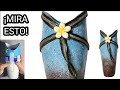De vaso de papel a jarrón artístico | Decoración del hogar | Upcycling | Arte en cemento @diyheeES