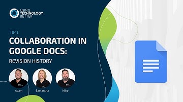 Collaboration in Google Docs: Revision History