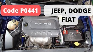 Code P0441 вирішив проблему Chrysler 200 2015 - 2017 2.4l multiair. P0441 Jeep, Dodge,Fiat.