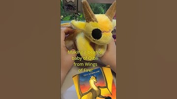 Making a Qibli beanie-baby from Wings of Fire! #dragon #diy #plush #wingsoffire