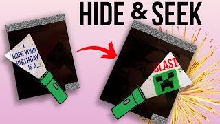 Hide & Seek Card - EASY Birthday Idea - DIY