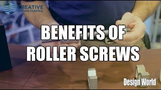 Efficiency benefits of roller screws over fluid power technologies