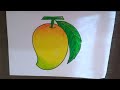 How to draw a mangomango drawing for kids national fruit drawing summer fruit drawing