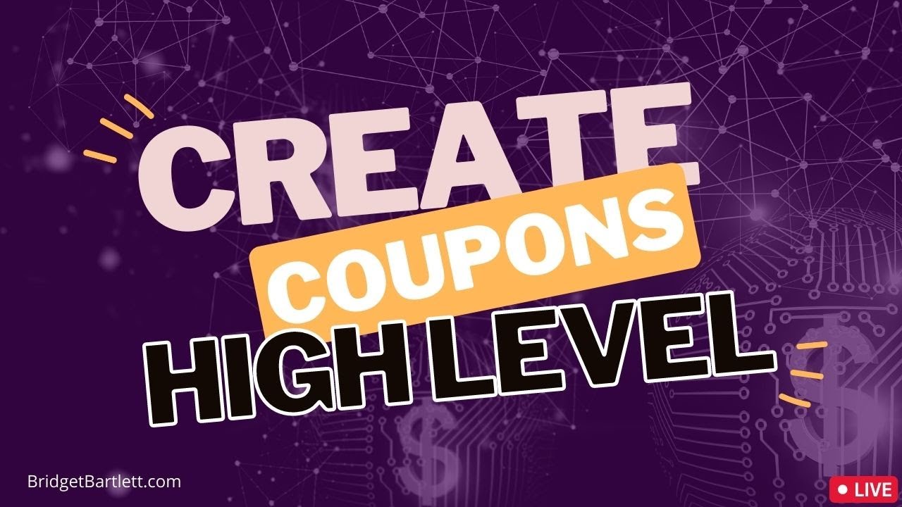 How to create coupons for your products High Level Training YouTube