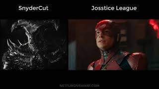 [Justice League Comparison] Tunnel Fight Steppenwolf  - Snydercut vs Josstice League