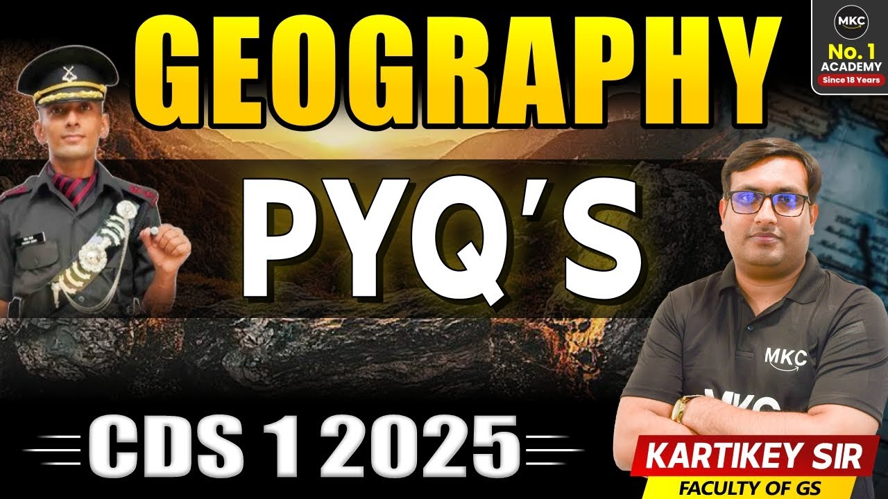 CDS 1 2025 Geography | CDS Geography Previous Year Question Paper | GK ...