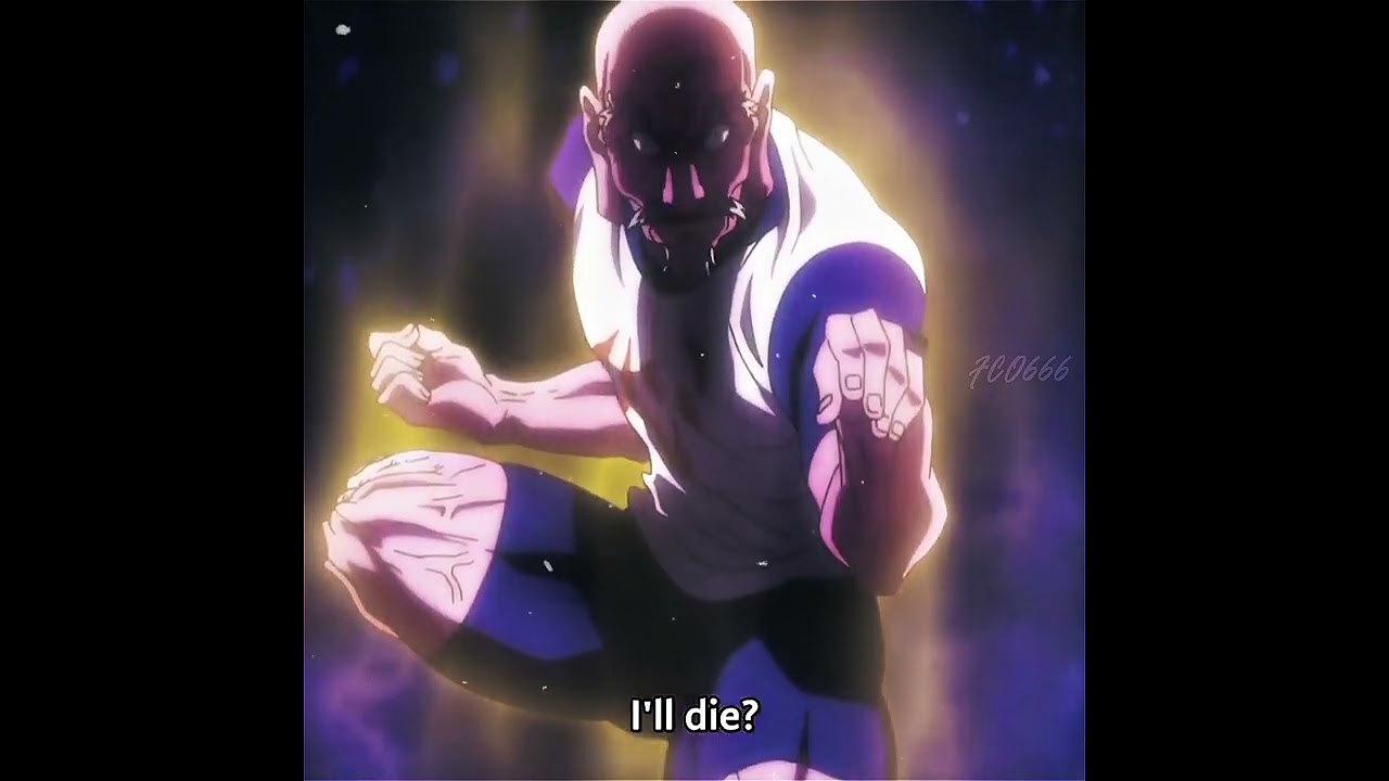 anime: Hunter x Hunter The Last Mission isaac Netero vs jed: velhos am