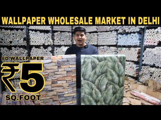 Cheapest Wallpaper Market In Delhi [Wholesale/Retail] | Wholesale Price |  Prateek Kumar - YouTube