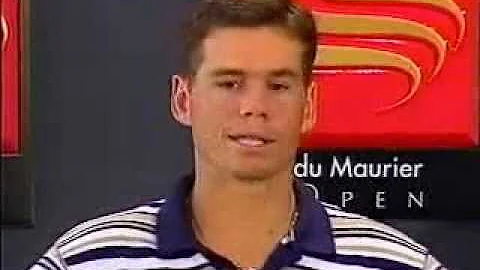 Scott Draper Upsets Jim Courier At 1998 du Maurier...