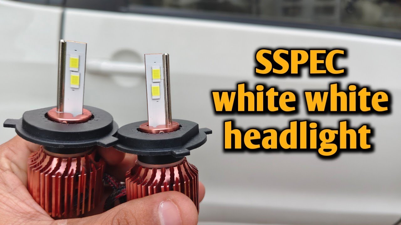 Sspec white white headlight.