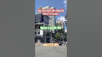 Bán nhà mặt tiền đường Nguyễn Công Trứ quận 1 ngang 8.1m dài 18m 2 lầu #banhamattienquan1 #saigon
