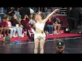 USC twirler Michelle Johnson performed during a timeout